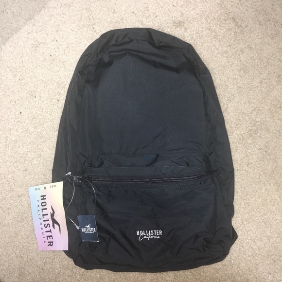 black hollister backpack